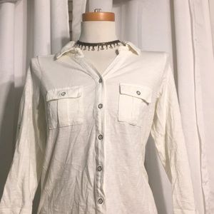 Button Down Casual Blouse